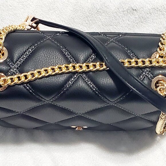 MATMAZEL "Amanda" Shoulder Bag- "M" Turnkey Lock- Medium- Black - Picture 9 of 14